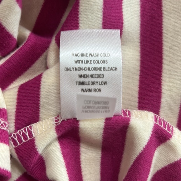 Appleseeds Fuschia and Cream Cotton Turtleneck - Picture 5 of 5